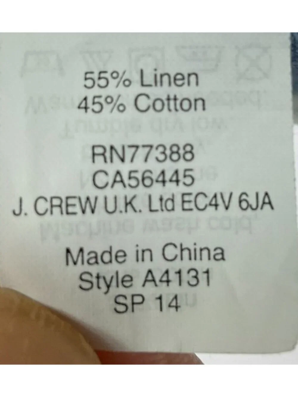 J.Crew Factory Bedford Pants W32 L30 Blue Linen Cotton Chino Pants Style A4131